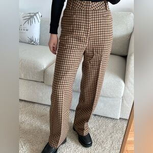 Petite Studio Plaid Pants.